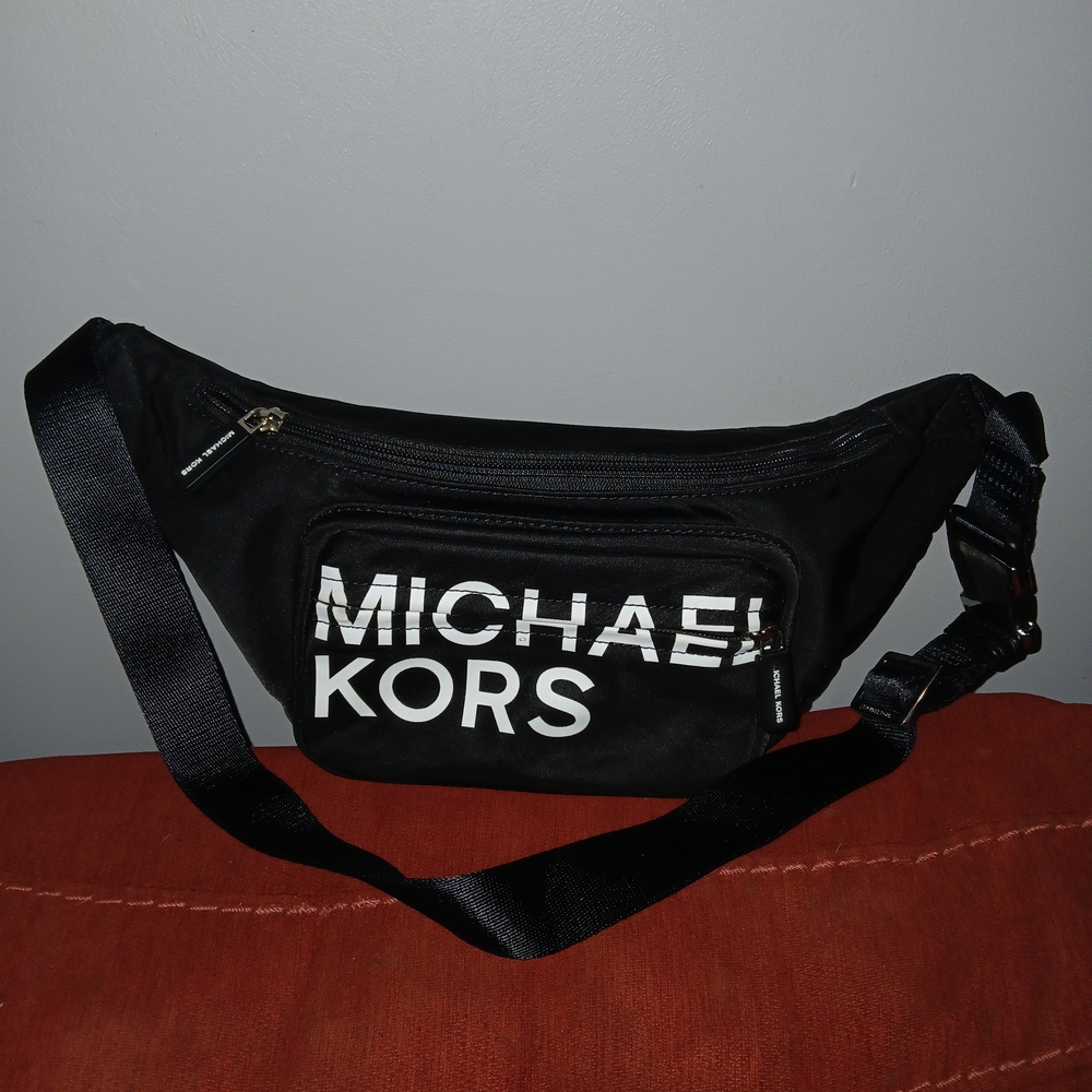 Michael Kors Black Logo Crossbody Bag/ Beltbag